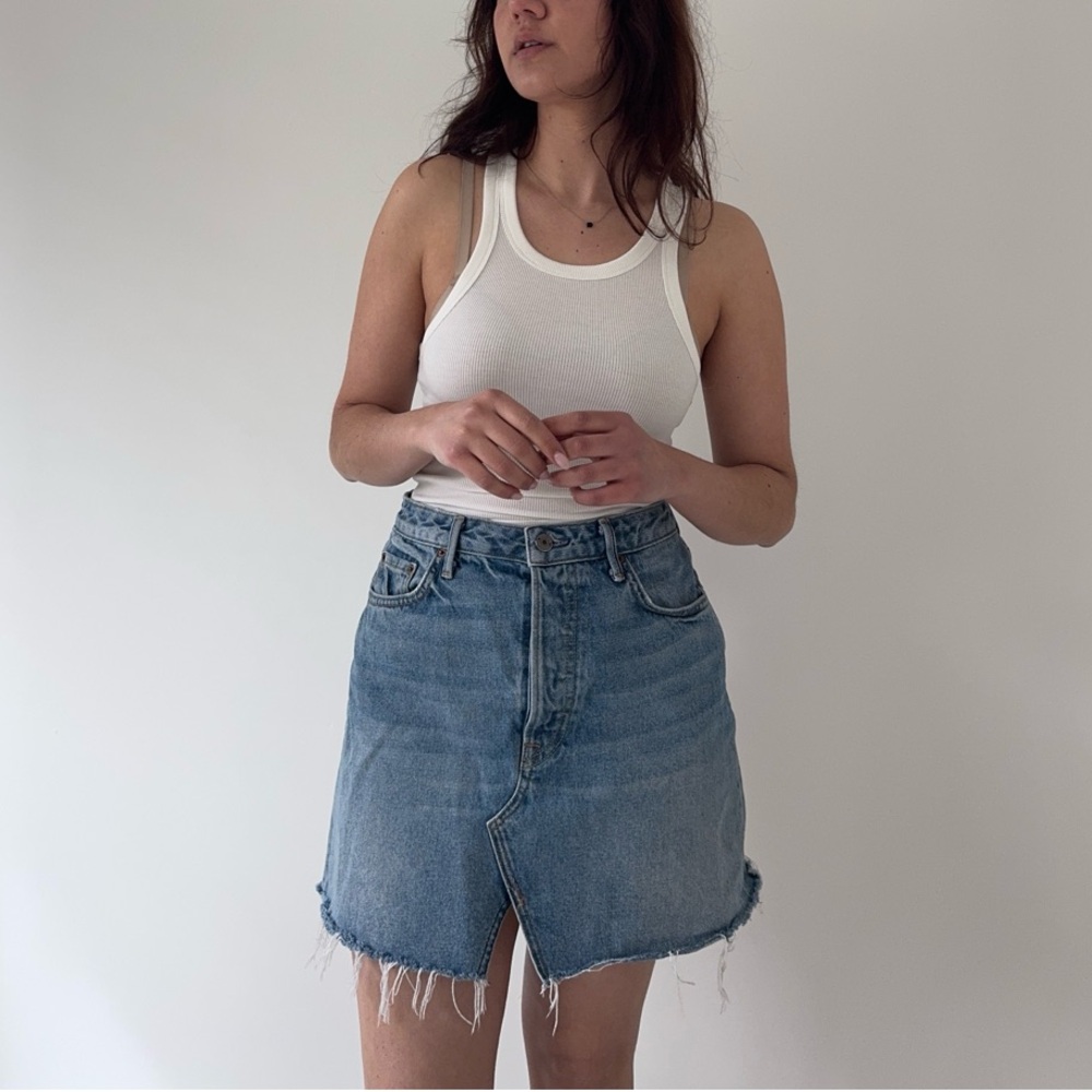 GRLFRND X REVOLVE Denim Skirt